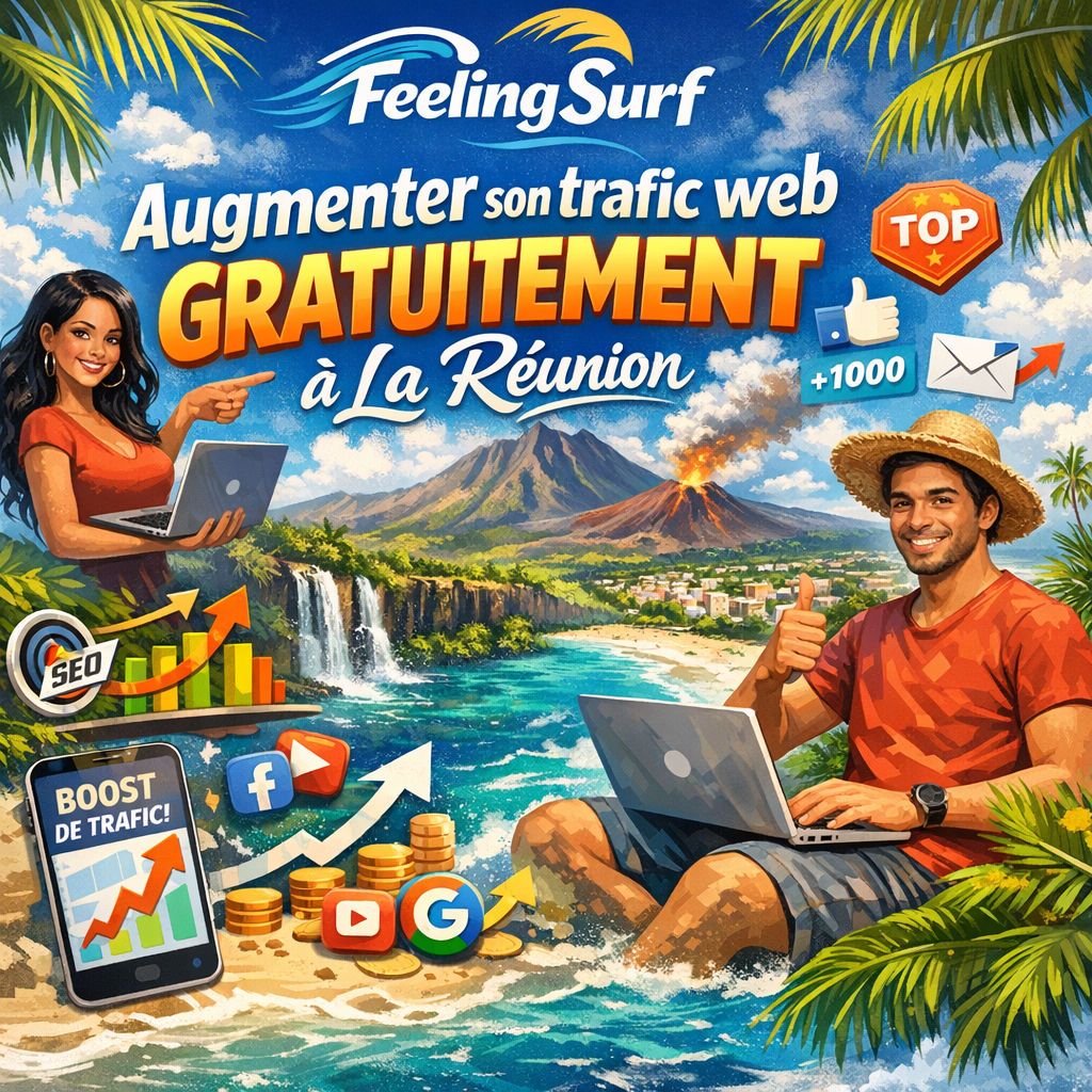 FeelingSurf : Augmenter son trafic web gratuitement à La Réunion